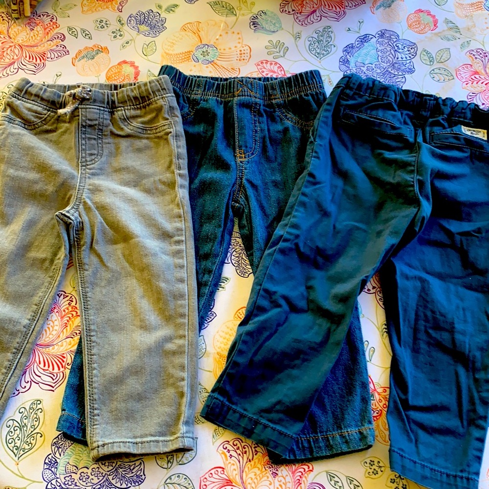 Three pairs of 24M boys pants